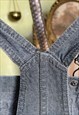 JEAN PINAFORE DRESS, OVERALL DRESS, DENIM JUMPER DRESS