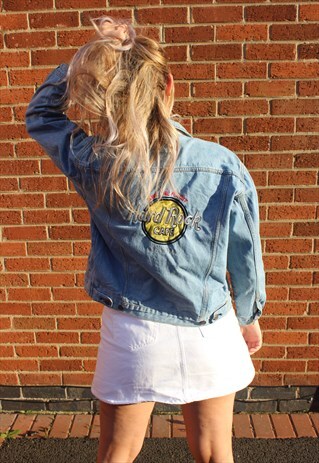 VINTAGE HARD ROCK CAFE ATLANTA DENIM JACKET