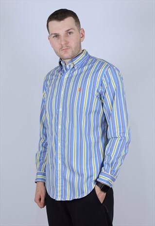 POLO RALPH LAUREN RARE MEN SHIRT MEN RETRO