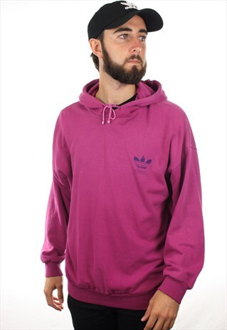 VINTAGE 80S ADIDAS SMALL LOGO HOODIE SWEATSHIRT