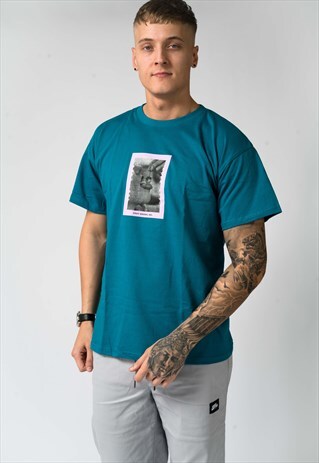 DIVA BLUE OVERSIZED PORN FOOD T-SHIRT