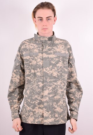 MENS VINTAGE MILITARY JACKET MEDIUM GREEN 90S