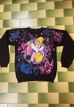 Vintage 1996 Space Jam Lola Bunny All Over Print Sweatshirt