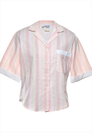 BEYOND RETRO VINTAGE STRIPED SHIRT - M