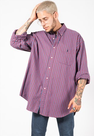 VINTAGE 80S POLO RALPH LAUREN SHIRT / S1421