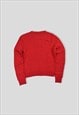 VINTAGE RALPH LAUREN POLO JEANS CO. KNIT JUMPER IN RED