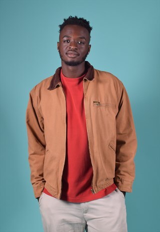 VINTAGE WRANGLER DARK TAN CANVAS JACKET
