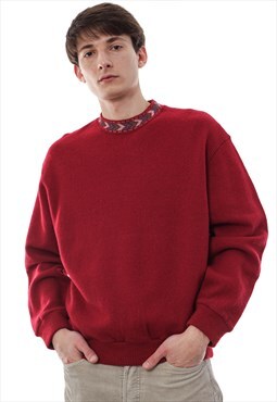 Vintage MISSONI Sweater 90s Red