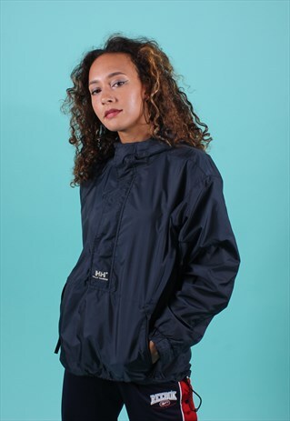 VINTAGE HELLY HANSEN NAVY WINDBREAKER JACKET