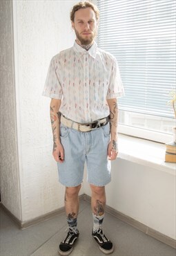 Vintage 80's Blue Denim Shorts