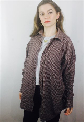 VINTAGE CHECK FLANNEL SHIRT
