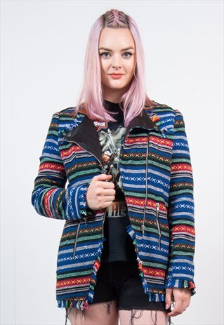 VINTAGE AZTEC ETHNIC FESTIVAL JACKET