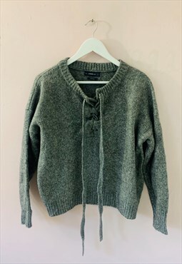 ZARA vintage sweaters knitwear grey