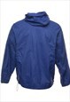 VINTAGE L.L. BEAN NAVY CLASSIC RAINCOAT - L