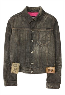Vintage Y2k D&G label denim trucker jacket