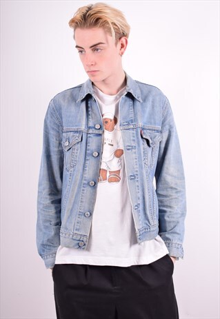 LEVI'S MENS VINTAGE DENIM JACKET MEDIUM BLUE 90'S