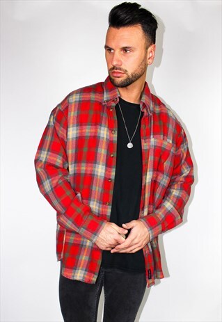 VINTAGE GANT PLAID FLANNEL SHIRT