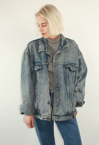 VINTAGE 90' BLUE UNISEX DENIM JACKET
