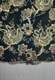 VINTAGE 80S SHIRT BLACK GOLD EMBROIDERED SEQUIN 