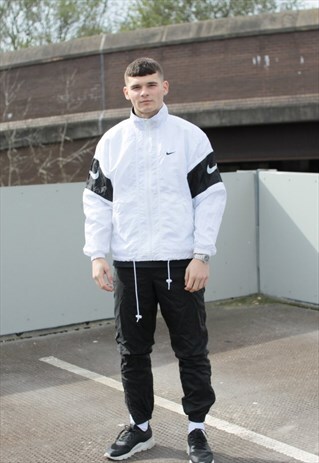 VINTAGE BLACK WHITE NIKE TRACKSUIT