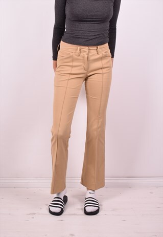 CALVIN KLEIN WOMENS VINTAGE TROUSERS W29 L31 BEIGE 90'S