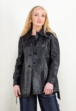 Vintage 70's Black Leather Jacket 