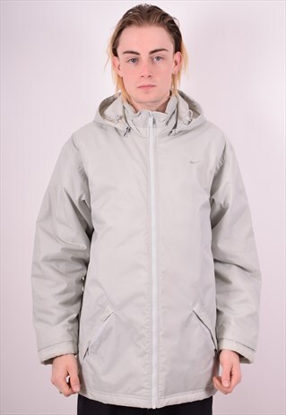 NIKE MENS VINTAGE PADDED JACKET MEDIUM GREY VINTAGE