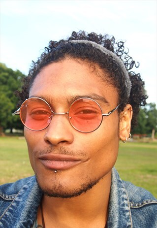 PINK ROUND SMALL SUNGLASSES