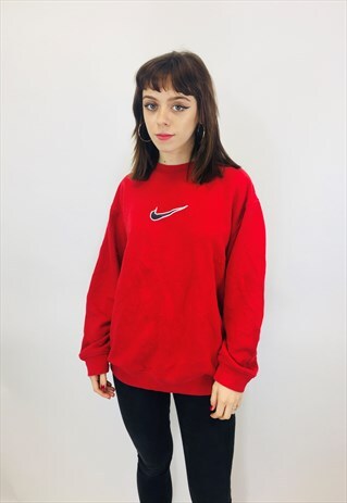 NIKE EMBROIDERED SWOOSH SWEATSHIRT