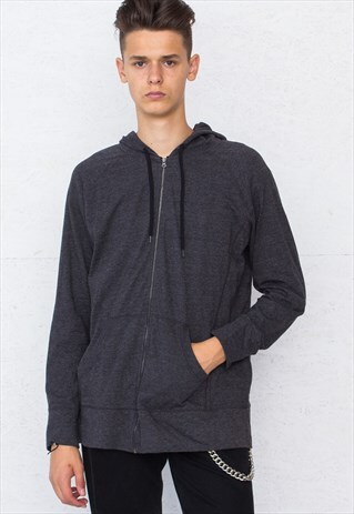 VINTAGE GREY CHAMPION TRACK HOODIE JACKET