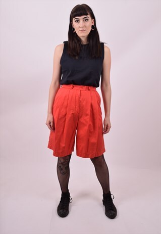 VINTAGE 80'S HIGH WAIST CARGO SHORTS SIZE 8