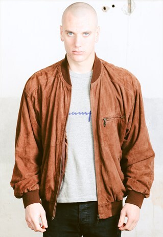 VINTAGE SUEDE BOMBER JACKET