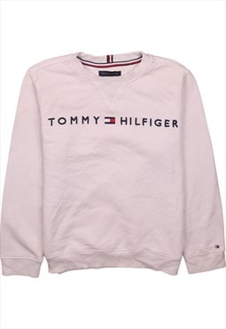 Vintage 90's Tommy Hilfiger Sweatshirt Spellout Crew Neck