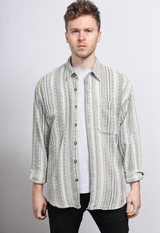 VINTAGE AZTEC PATTERNED SHIRT