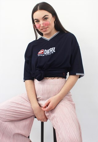90'S RETRO NAVY BASEBALL T-SHIRT