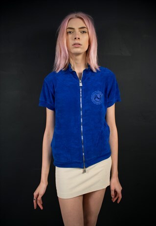 BLUE ZIPPED TOP