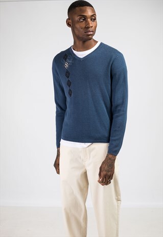 VINTAGE TOMMY HILFIGER V-NECK JUMPER