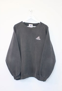 Vintage Adidas sweatshirt in washed grey. Best fits XL