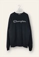 Vintage  Champion Sweatshirt Original in Black L