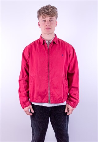 VINTAGE RALPH LAUREN HARRINGTON JACKET IN RED