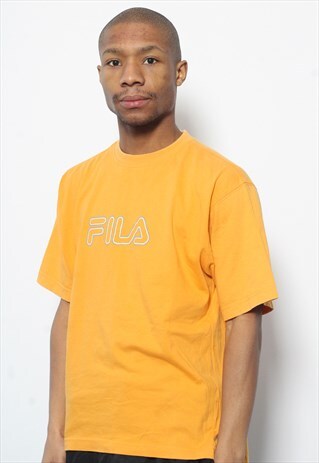 VINTAGE FILA BIG LOGO T-SHIRT ORANGE
