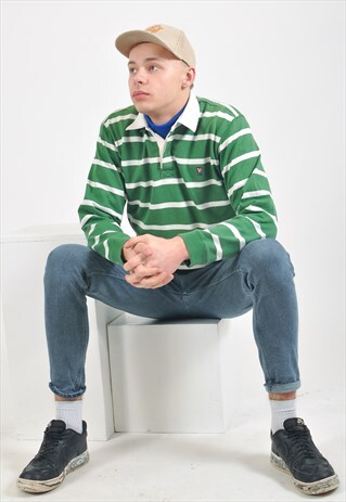 VINTAGE LONG SLEEVE POLO SHIRT