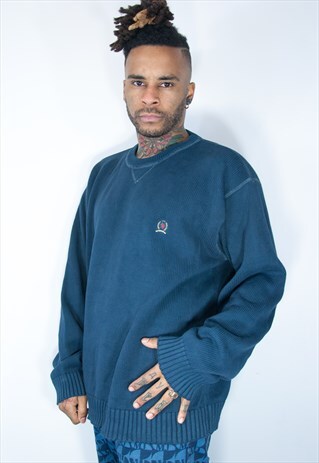 TOMMY HILFIGER EMBROIDED COTTON SWEATSHIRT