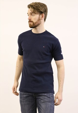 TOMMY HILFIGER VINTAGE 1990S NAVY BLUE T-SHIRT