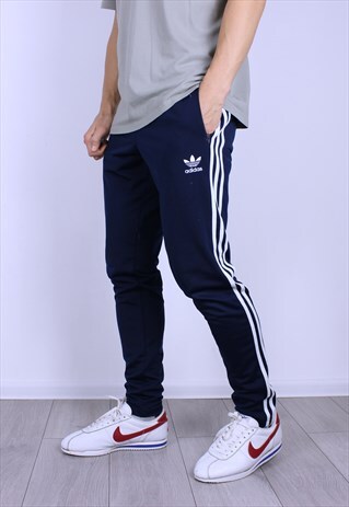 VINTAGE ADIDAS ORIGINALS MENS SPORTS JOGGERS PANTS
