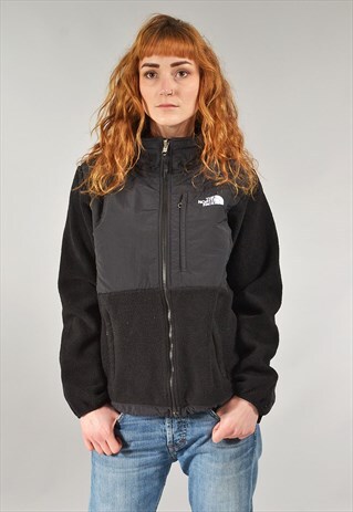 VINTAGE NORTH FACE BLACK FLEECE JACKET