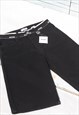 MOSCHINO 00S STOCK BLACK DENIM SHORTS