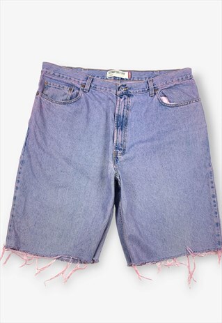 Vintage levi's 560 cut off denim shorts pink w40 BV16834