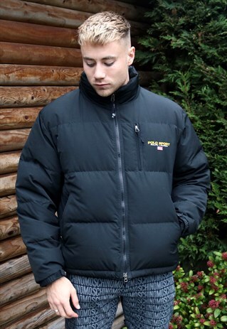 BLACK POLO SPORT RALPH LAUREN PUFFER JACKET