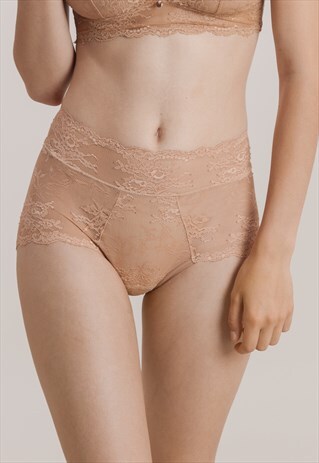 HIGH WAIST LACE KNICKERS